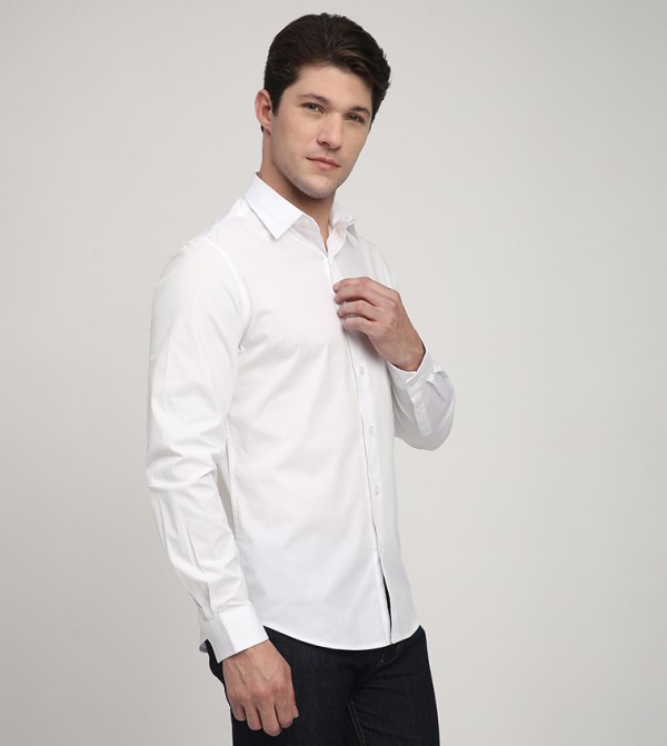 Beverly Hills Polo Club  Shirts - White Casual Shirts