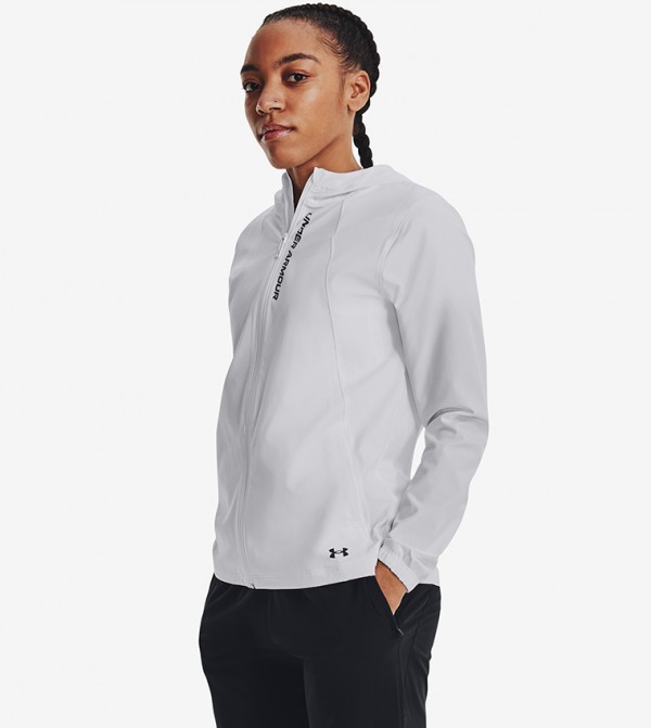 Under Armour Under Armour - White Track Jackets