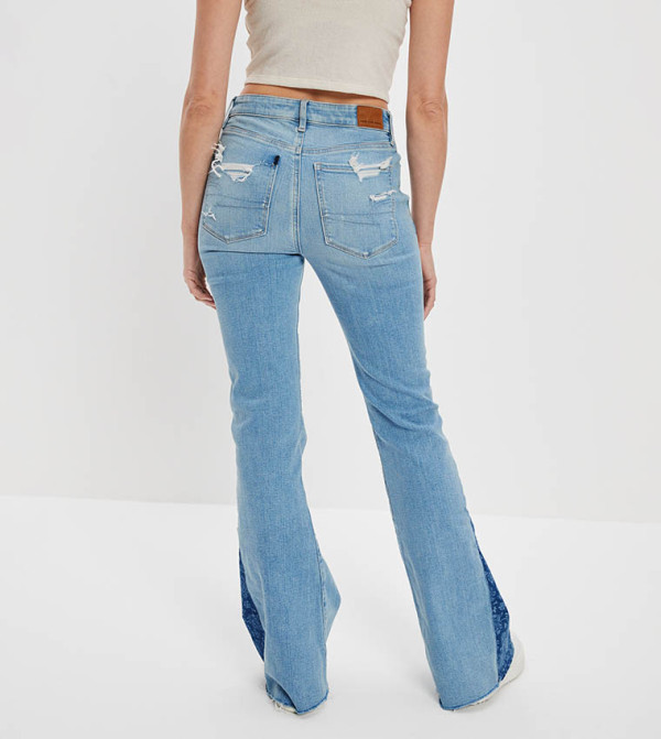 أميريكان أيغل أميريكان أيغل - أزرق Wide Leg Jeans