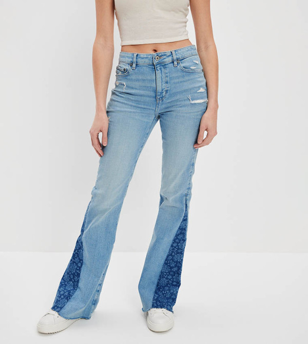 أميريكان أيغل أميريكان أيغل - أزرق Wide Leg Jeans