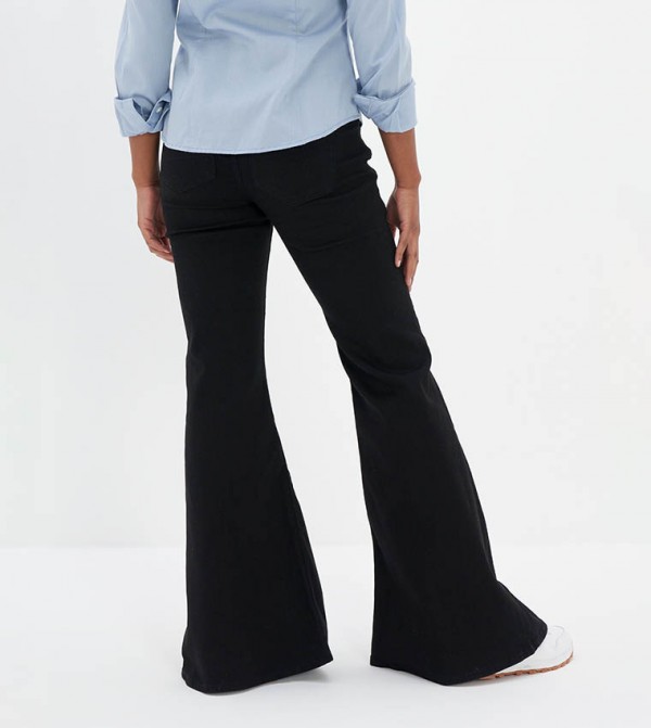 American Eagle  - Black Wide Leg Jeans