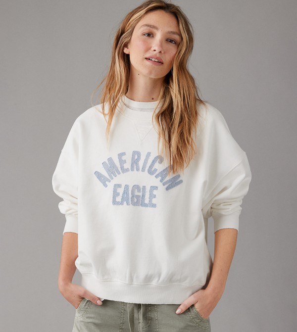 American eagle distressed sweatshirt top