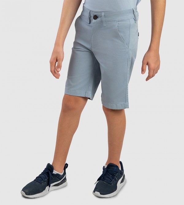 Beverly Hills Polo Club  Bottomwear - Light Blue Shorts