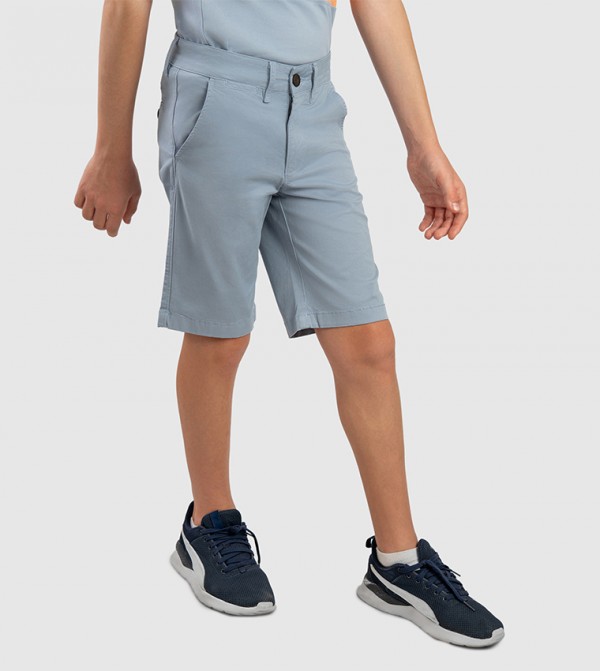 Beverly Hills Polo Club  Bottomwear - Light Blue Shorts