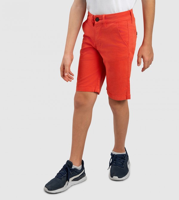 Beverly Hills Polo Club  Bottomwear - Dark Orange Shorts