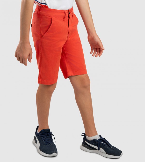 Beverly Hills Polo Club  Bottomwear - Dark Orange Shorts