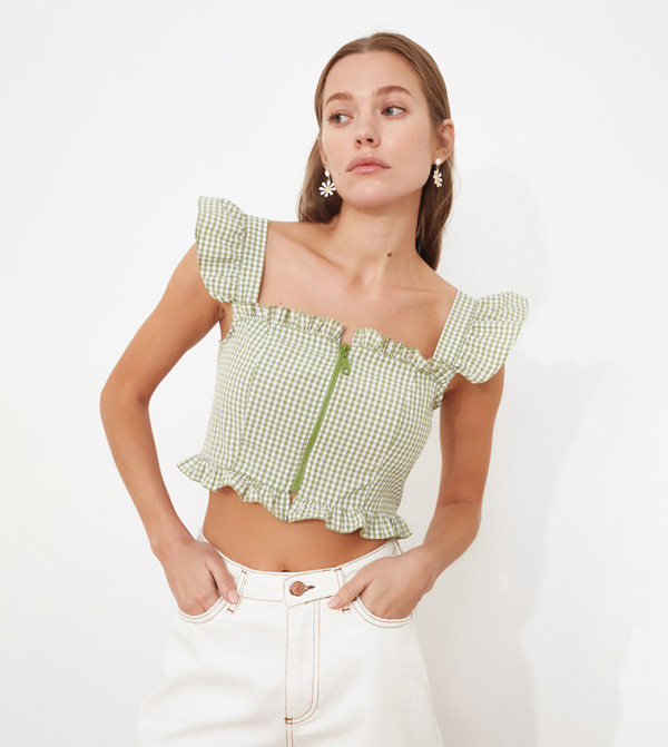 Trendyol Trendyol  - Green Tops & Blouses