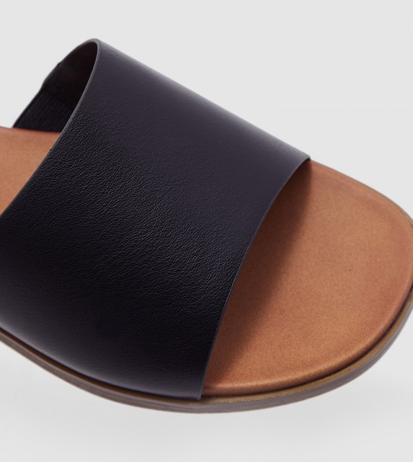 Call it Spring  Shoes - Black Flat Sandals