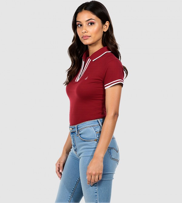 Nautica Nautica - Red Polo T-shirts