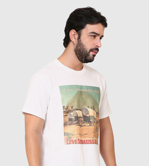 Levi's Levi's - White Round Neck T-Shirts