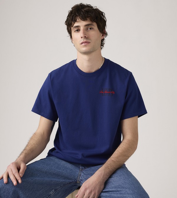 Levi's Levi's - Blue Round Neck T-Shirts
