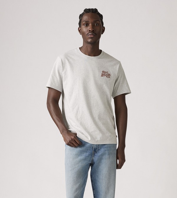 Levi's Levi's - Grey Round Neck T-Shirts