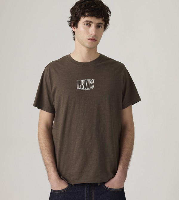 Levi's Levi's - Brown Round Neck T-Shirts