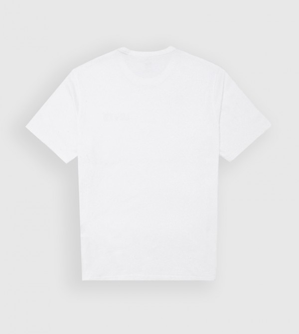 Levi's  Clothing - White Round Neck T-Shirts