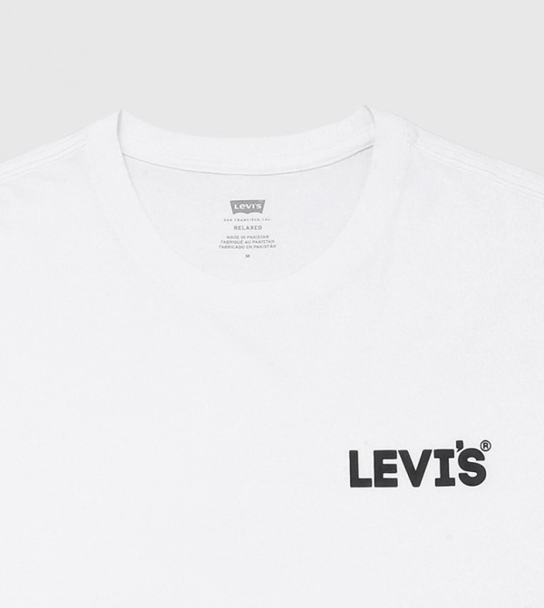 Levi's  Clothing - White Round Neck T-Shirts