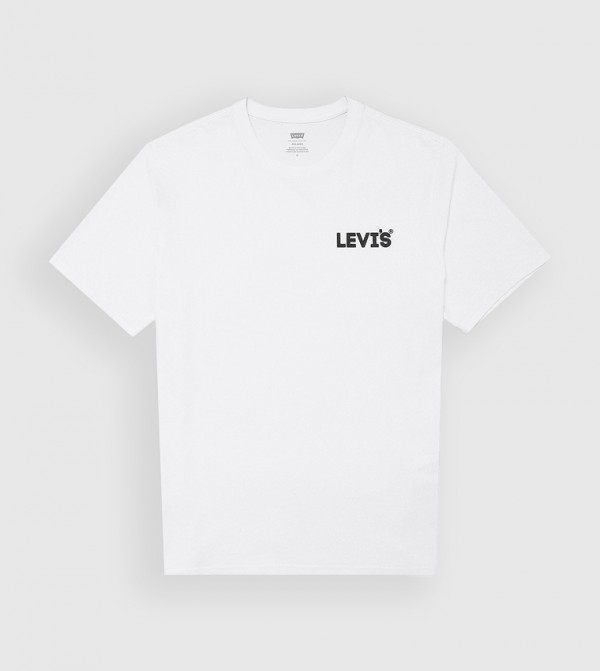 Levi's  Clothing - White Round Neck T-Shirts