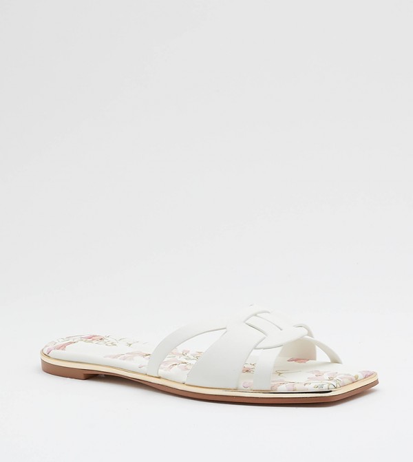 Aldo  - White Flat Sandals