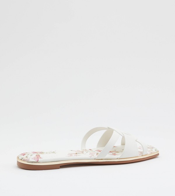 Aldo  - White Flat Sandals
