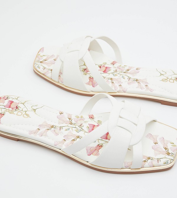 Aldo  - White Flat Sandals