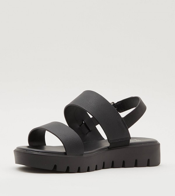 Call it Spring  - Black Flat Sandals