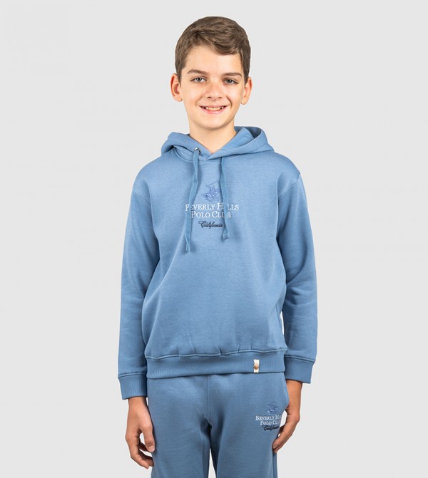 Beverly Hills Polo Club Winterwear & Outerwear - Light Blue Hoodies
