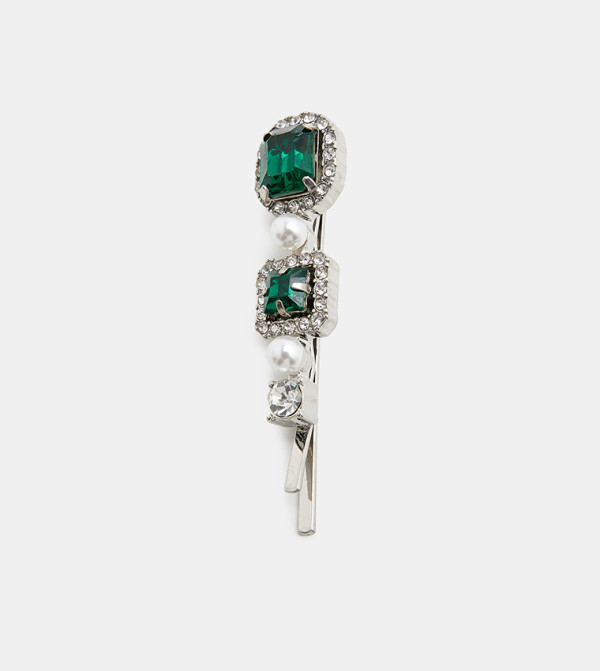 Aldo Accessories  Hair Accessories - Dark Green Hair Clips