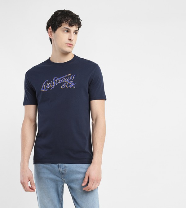 Levi's Levi's - Navy Round Neck T-Shirts
