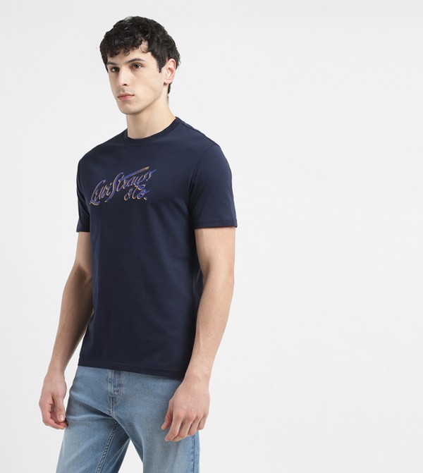 Levi's Levi's - Navy Round Neck T-Shirts