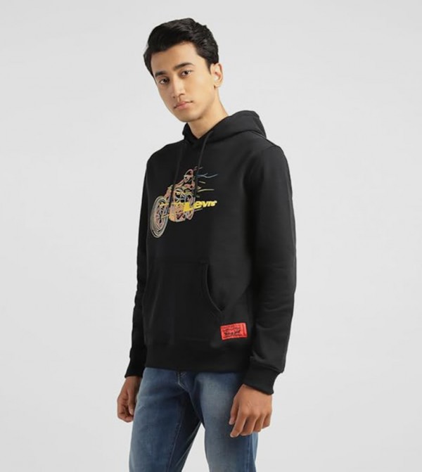 Levi's  Hoodies & Sweatshirts - Black Hoodies