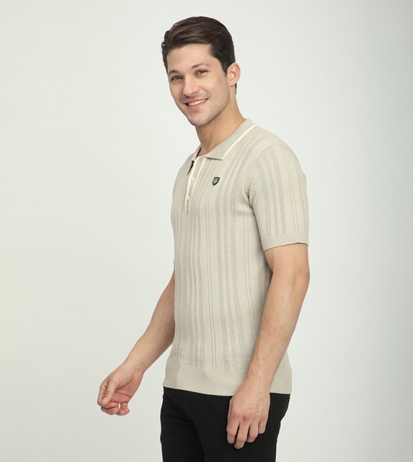 Beverly Hills Polo Club  - Beige Polo T-shirts