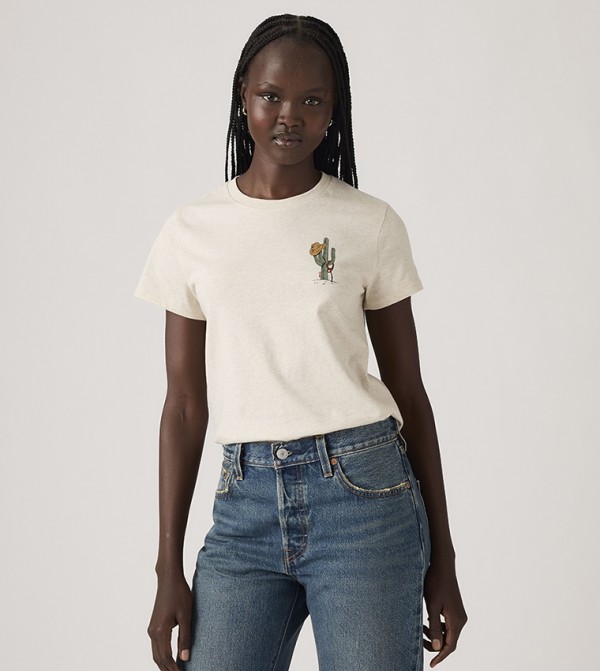 Levi's  - Beige Short Sleeve T-Shirts