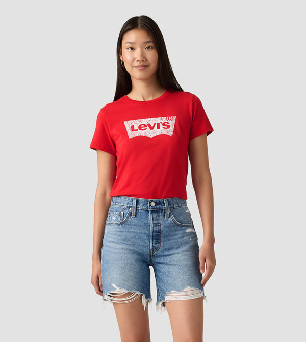 Levi's T-Shirts - Red Short Sleeve T-Shirts