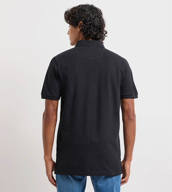 Beverly Hills Polo Club  Clothing - Black Polo T-shirts