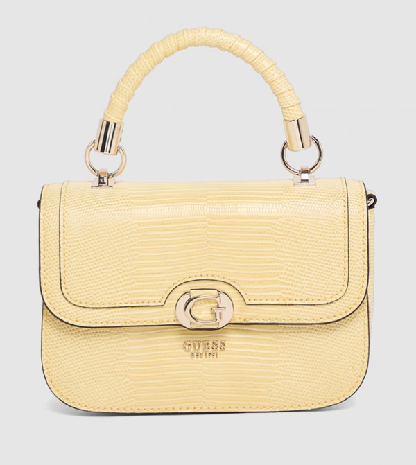 Guess  - Yellow Handheld Bags