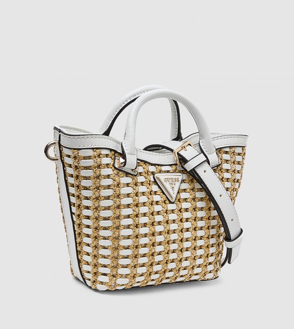 Guess  Satchel Bags - Beige Satchel Bags