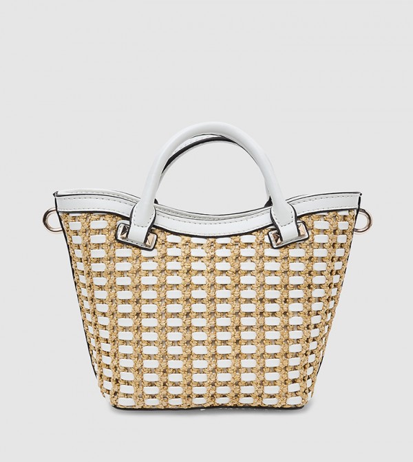 Guess  Satchel Bags - Beige Satchel Bags