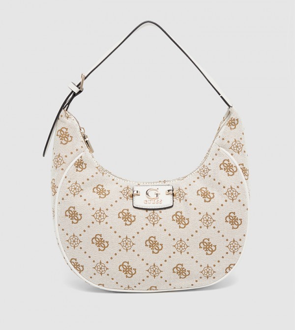 Guess  Hobo Bags - Cream Hobo Bags