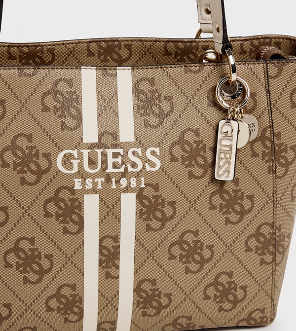 Guess  Tote Bags - Brown Tote Bags