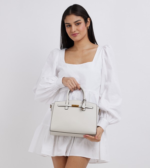 Nine West  ninewest-work - Off White Satchel Bags