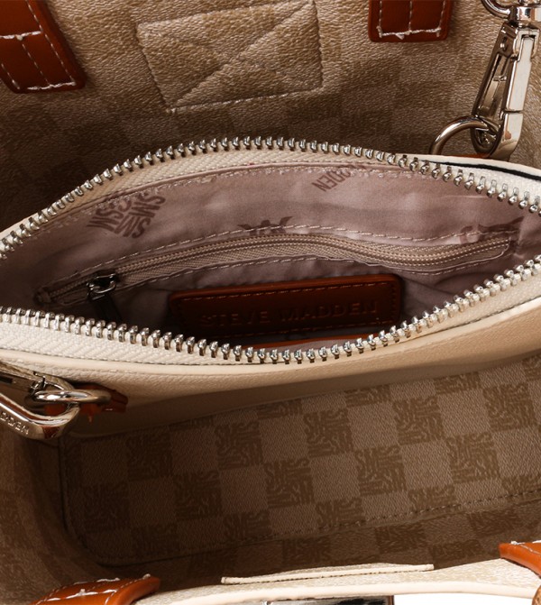 Steve Madden Steve Madden - Beige Satchel Bag