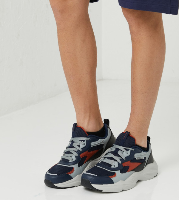 سكيتشرز cc576e88-7ff2-4be6-b8ab-1d9c7eae4858 - أزرق أحذية برقبة منخفضة