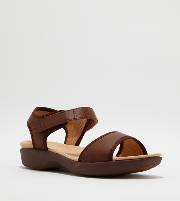 Hush Puppies Hush Puppies - Brown Wedge Sandals