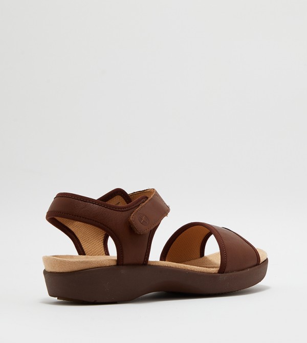 Hush Puppies Hush Puppies - Brown Wedge Sandals