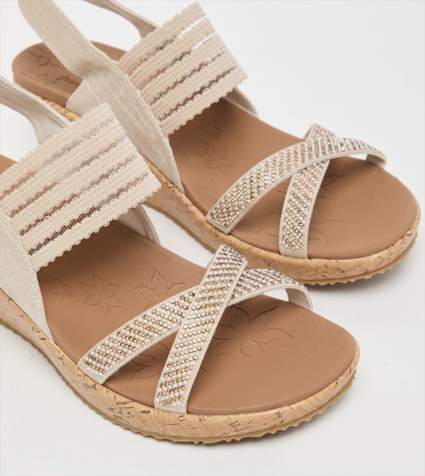 Skechers  Wedges - Beige Wedges