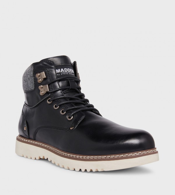 Steve Madden  Boots - Black Lace up Boots