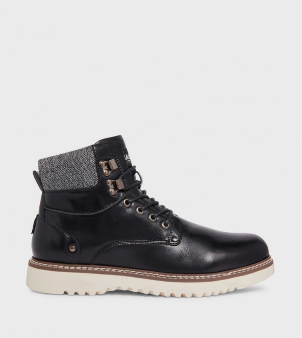 Steve Madden  Boots - Black Lace up Boots