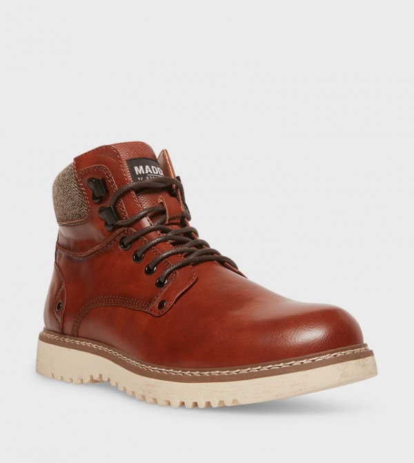Steve Madden  Boots - Brown Lace up Boots