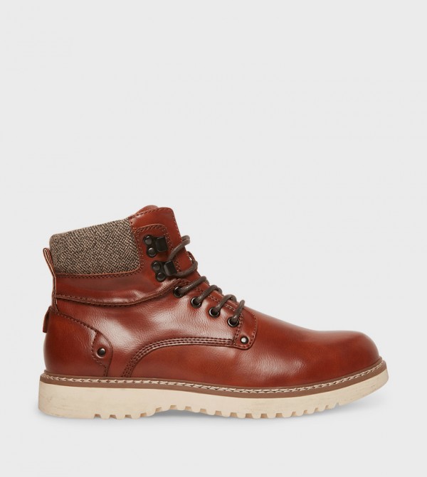 Steve Madden  Boots - Brown Lace up Boots
