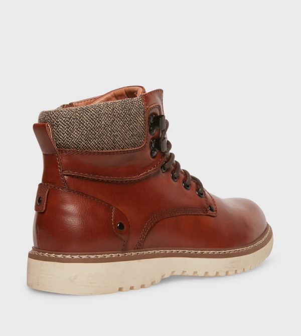 Steve Madden  Boots - Brown Lace up Boots