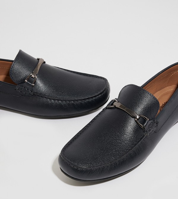 Hush Puppies  - Navy Moccasins/Loafer